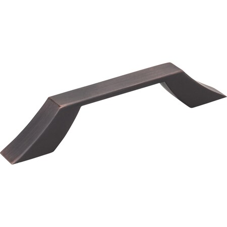 Jeffrey Alexander 96 mm Center-to-Center Brushed Oil Rubbed Bronze Square Royce Cabinet Pull 798-96DBAC